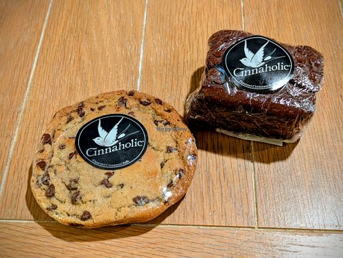 Chocolate Chip Cookie and Brownie at Cinnaholic in Meridian