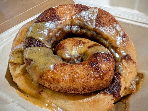 Pumpkin Churro Roll at Cinnaholic in Meridian