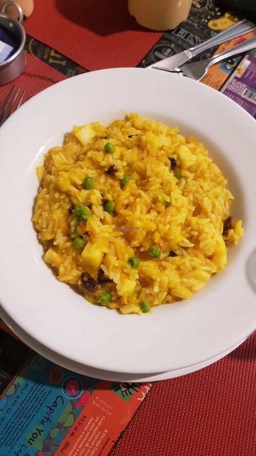 Risotto de abóbora at Dona Fulo in Guaruja