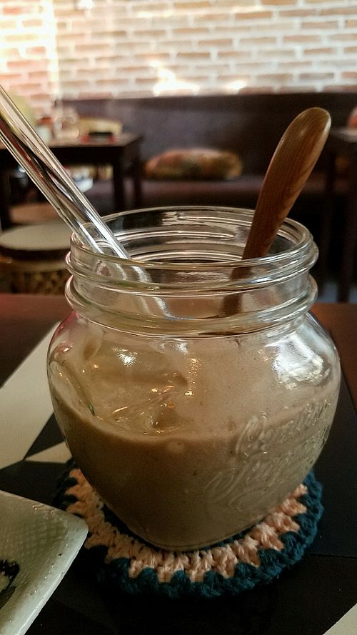 coffee smoothie at The Organik Kitchen Saigon in Ho Chi Minh City