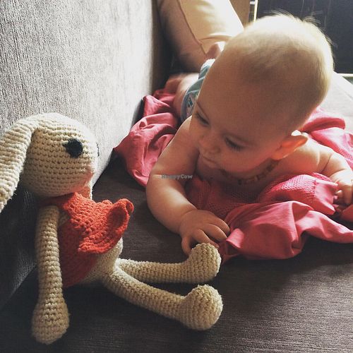 Vegan baby Alessia at The Organik Kitchen Saigon in Ho Chi Minh City