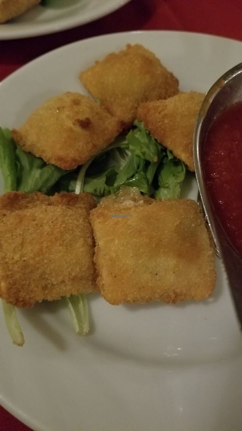Vegan fried Ravioli at Pazzo Wood Fired Pizza in Wading River