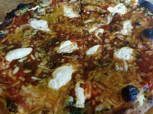 woodfired pizza at Pazzo Wood Fired Pizza in Wading River