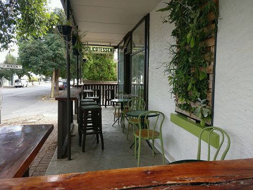 outdoor seating at The Lost Deli in Adelaide