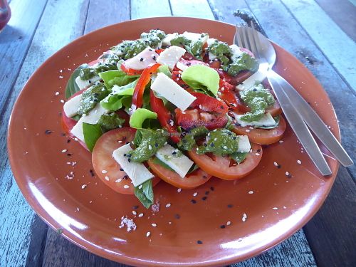Caprese Salat at Pure Vegan Heaven in Koh Phangan