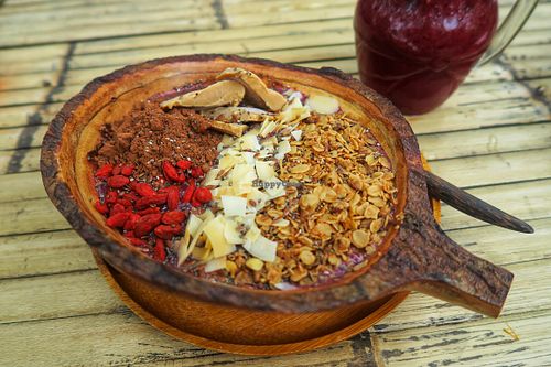 Peanut Açai Bowl at Pure Vegan Heaven in Koh Phangan