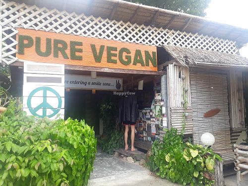 From outside at Pure Vegan Heaven in Koh Phangan