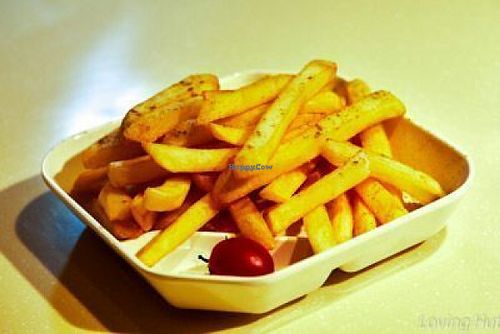 French fries at Loving Hut 愛家 - KITEC in Kowloon