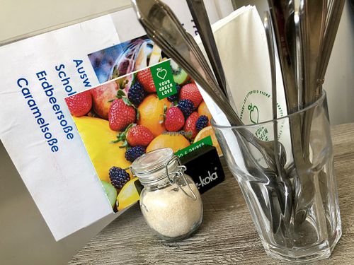 table at Your Green Love in Heidelberg