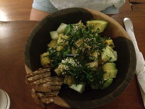 mixed green salad at El Manatí in Bacalar