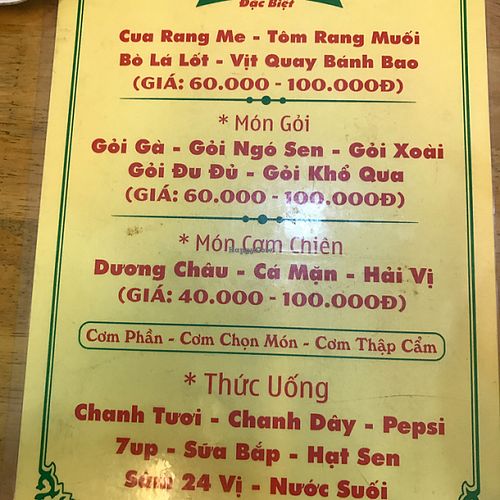 No english.  at Hai Dang in Ho Chi Minh City