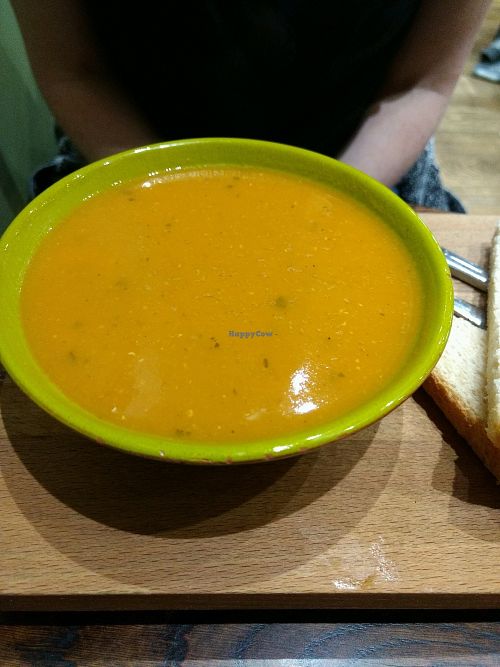 lentil soup at Little Barista in Burnley