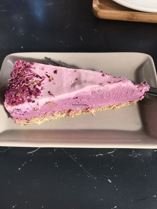 Berry cheezecake  at Natural Bar & Kitchen in Birmingham