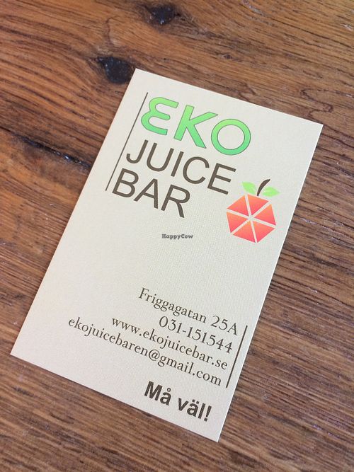 Eko Juice Bar at Eko Juice Bar in Gothenburg