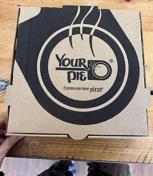 Only offered one size for gluten free (the small/personal pizza)  at Your Pie - Beechwood in Athens