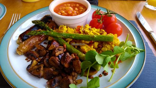 Full English at Sandburne Vegetarian Guest House in Keswick