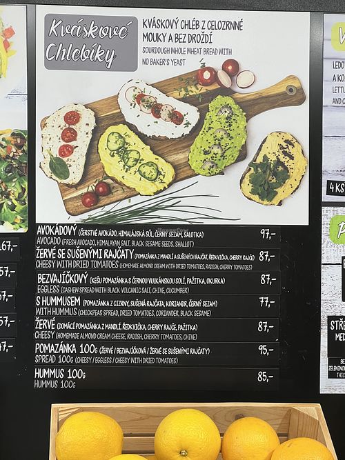 Sandwich menu   at Lifehouse Bistro in Prague