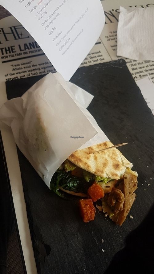 vegan wrap at Piadina Genuina in East London