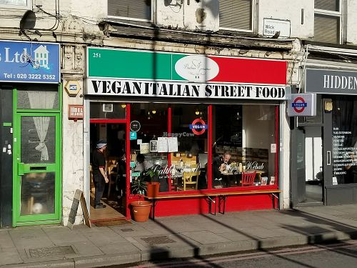 outside at Piadina Genuina in East London