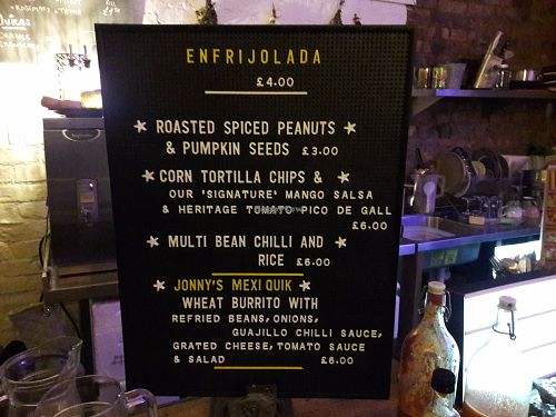 Mexican Menu at Los Antojitos in Manchester