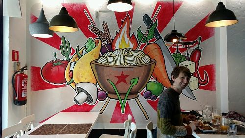 illustration at Black Salad in Vitoria Gasteiz