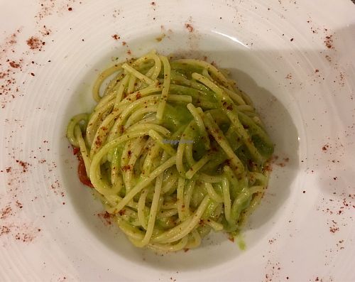 Pasta with aglio, olio, and peperoncino.  at Orto & un Quarto in Siena