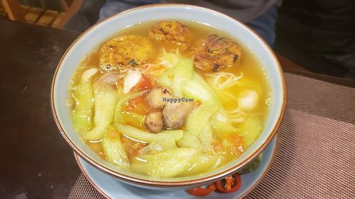 Vietnamese Vegan Noodle Soup at The Veg - Organic Vego and Tea in Hanoi