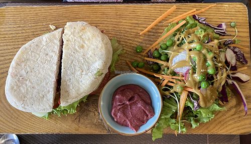 Red bean panini  at The Veg - Organic Vego and Tea in Hanoi