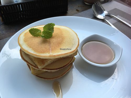 banana pancakes at The Veg - Organic Vego and Tea in Hanoi