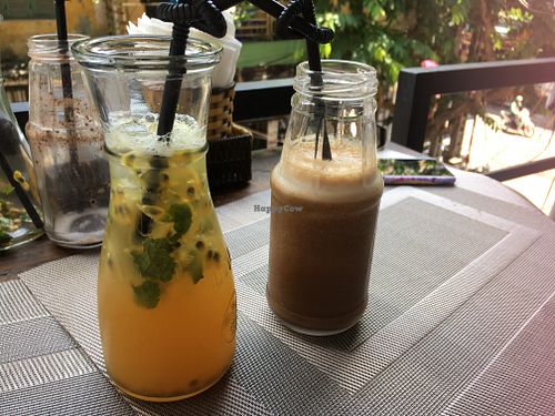 drinks!! at The Veg - Organic Vego and Tea in Hanoi