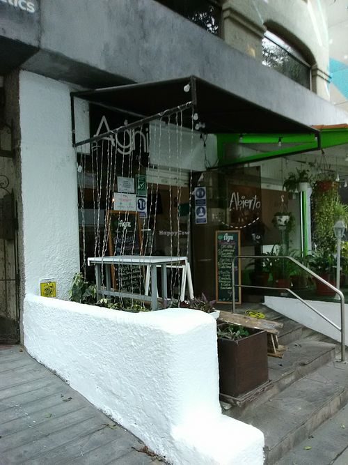 View from sidewalk at AMMA PERU in Miraflores