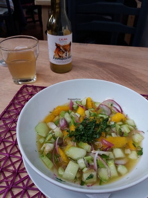 ceviche de manguo at Flora in Quito