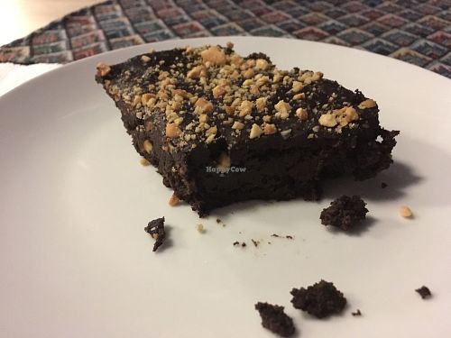 gluten free vegan brownie at Flora in Quito