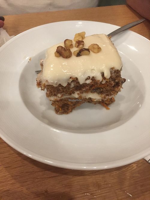 carrot cake - moist, not too sweet, walnuts add a nice touch at J Selby's in St Paul