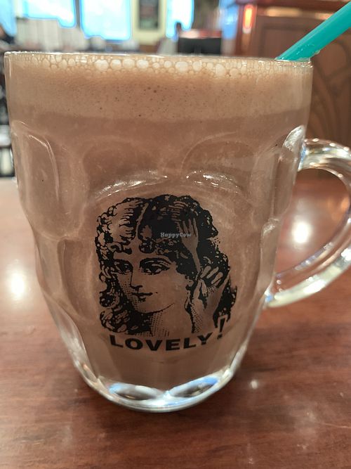 choc malted almond milk at The Pancake Parlour - Melbourne Central in Melbourne