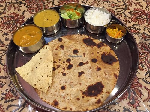 Set with Veg curry and Dal curry at Indus Yama Ishigakijima in Ishigaki