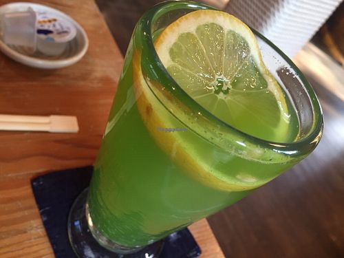 Bitter melon juice at Funakura no Sato in Ishigaki
