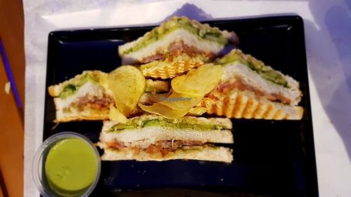toasted sandwich at Cafe Blossom in Dubai