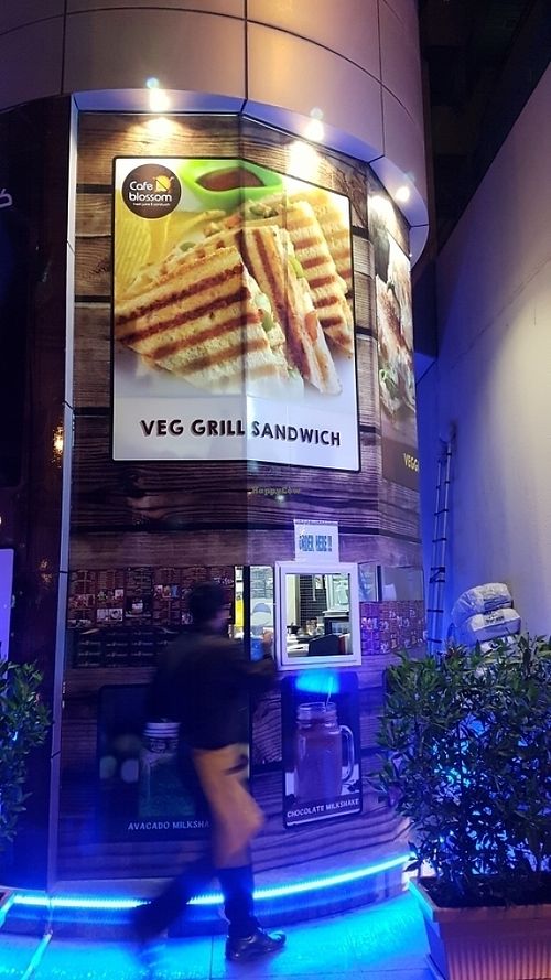 front of cafe at Cafe Blossom in Dubai