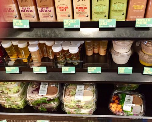 Grab and go vegan salads and juices. at Earthbar - Castro District in San Francisco