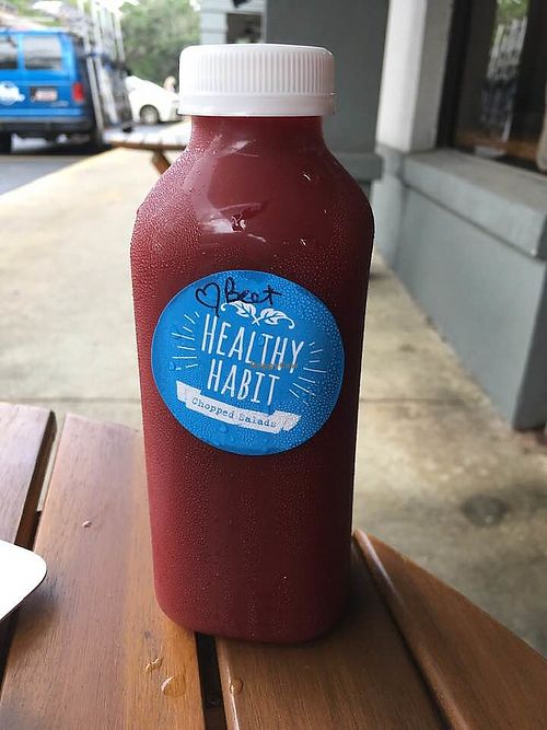 Heart Beet Juice at Healthy Habit  in Hilton Head Island