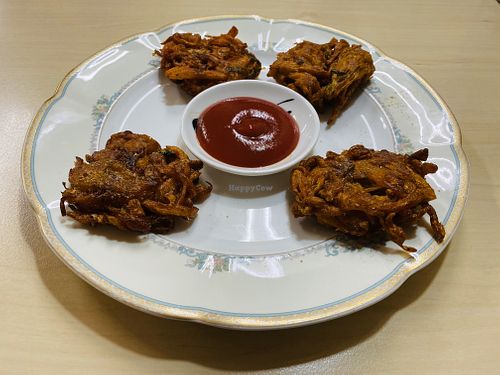 Vegan pakora (delicious!!!) at Royal Nan House in Takayama
