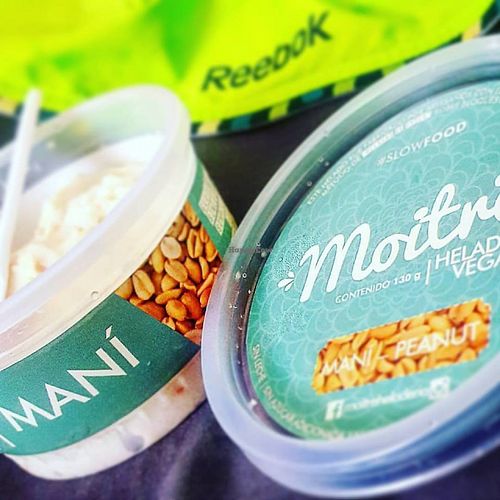 peanut butter vegan icecream  at Moitre Helado Vegano in Medellin