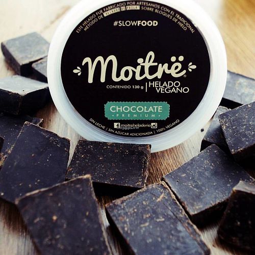 Chcolate vegan icecream at Moitre Helado Vegano in Medellin