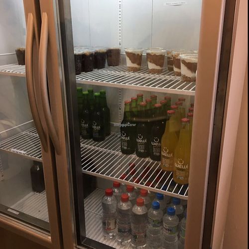 Part of the beverages and desserts at Vegano SP in Sao Paulo