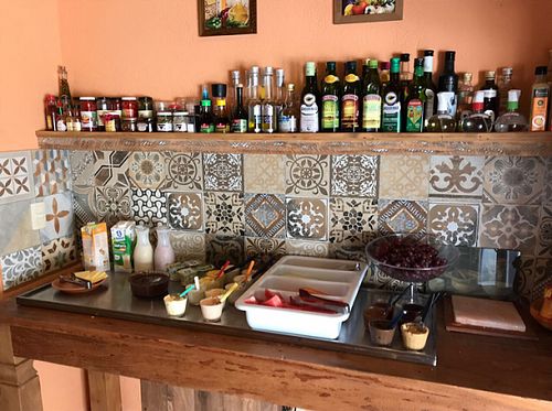 Vegan breakfast at Rancho dos Gnomos in Joanopolis