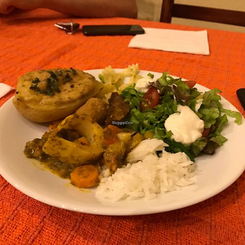 Delicious options for dinner at Rancho dos Gnomos in Joanopolis