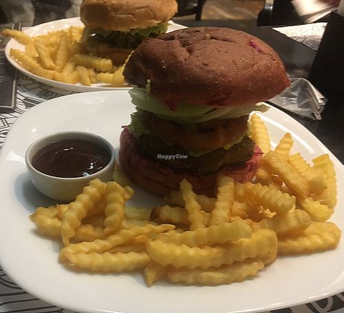 beet bread burger at Black Burger in Belo Horizonte