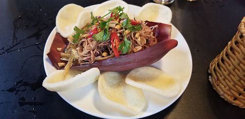Banana Flower Salad at Veggie Saigon - Vietnam & Thai Vegan Restaurant in Ho Chi Minh City