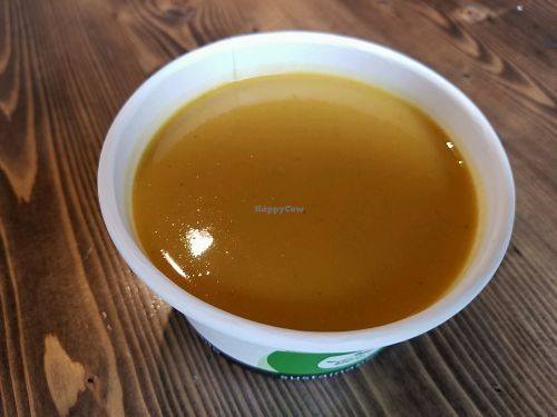 pumpkin Thai soup at Revitasize - Yorkville Ave in Toronto